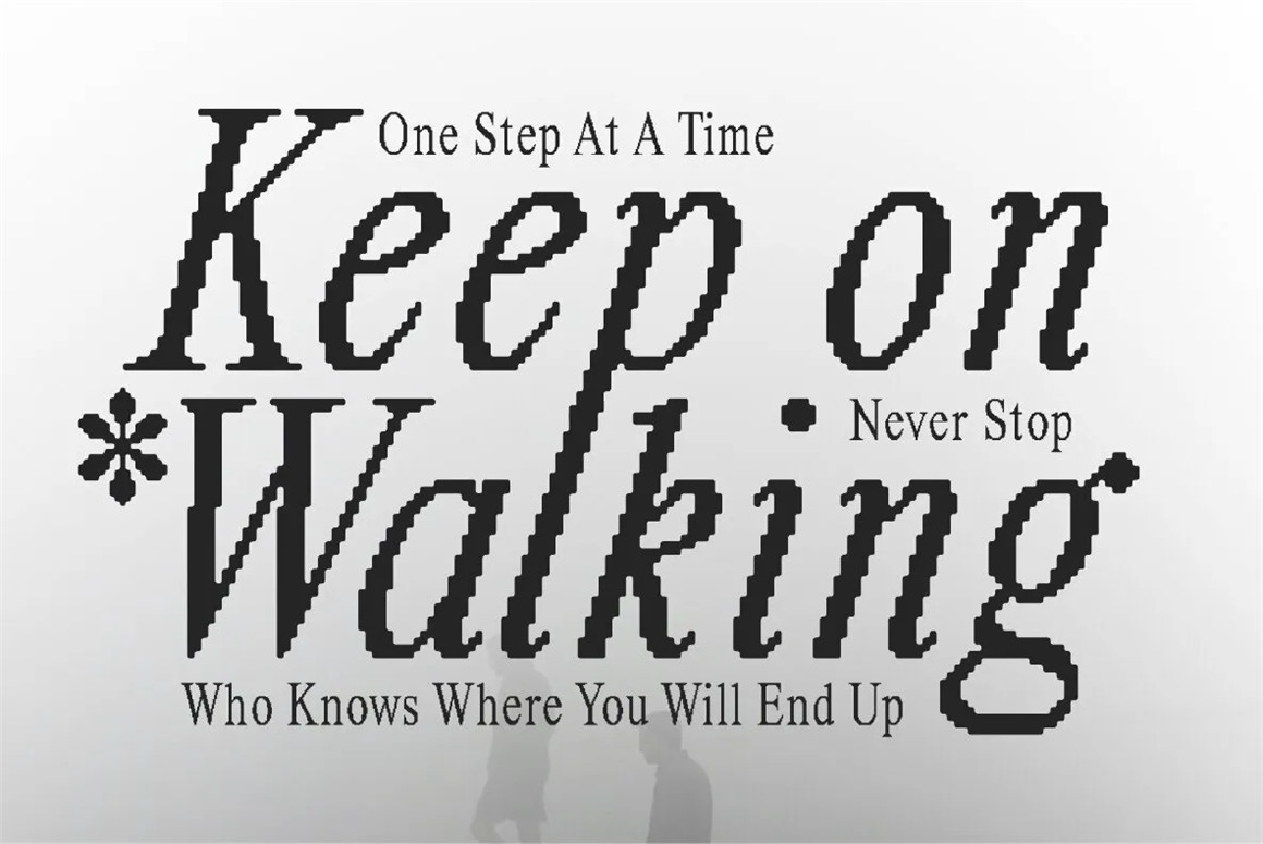 英文字体：4款复古像素罗马风衬线英文标题logo排版装饰西文字体 Retro Pixel Font TT New Pixel 设计素材 sucaiwan.com