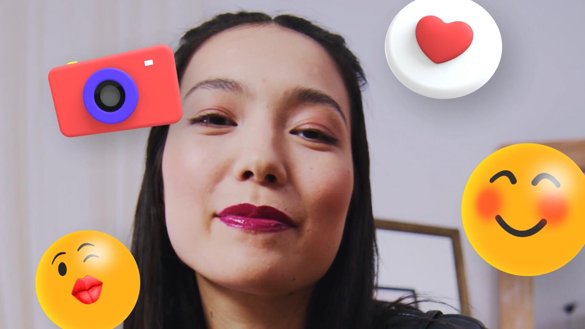 FCPX插件：51款趣味卡通现代3D表情包emoji符号图标演示动画套装 , sucaiwan.com