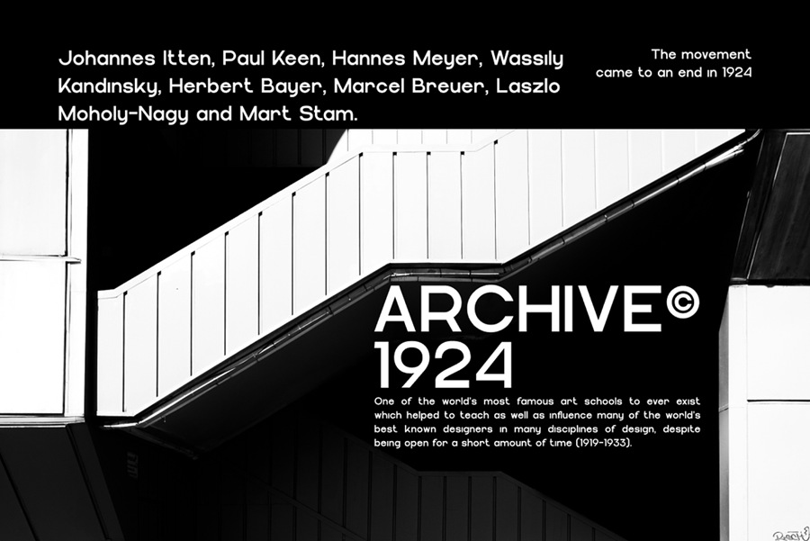 现代时尚几何风格海报杂志标题LOGO标识设计PSAI无衬线英文字体安装包 Mojika Font 设计素材 sucaiwan.com