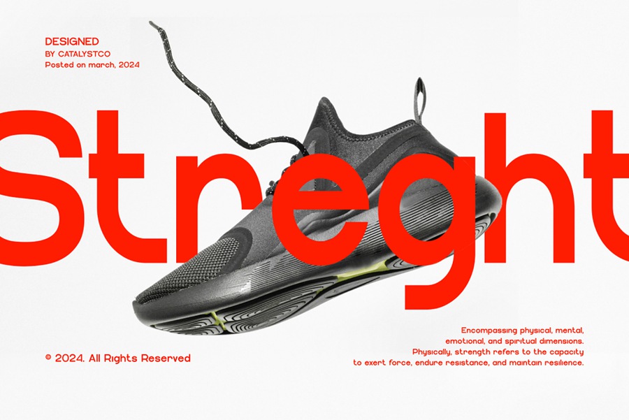 现代时尚几何风格海报杂志标题LOGO标识设计PSAI无衬线英文字体安装包 Mojika Font 设计素材 sucaiwan.com