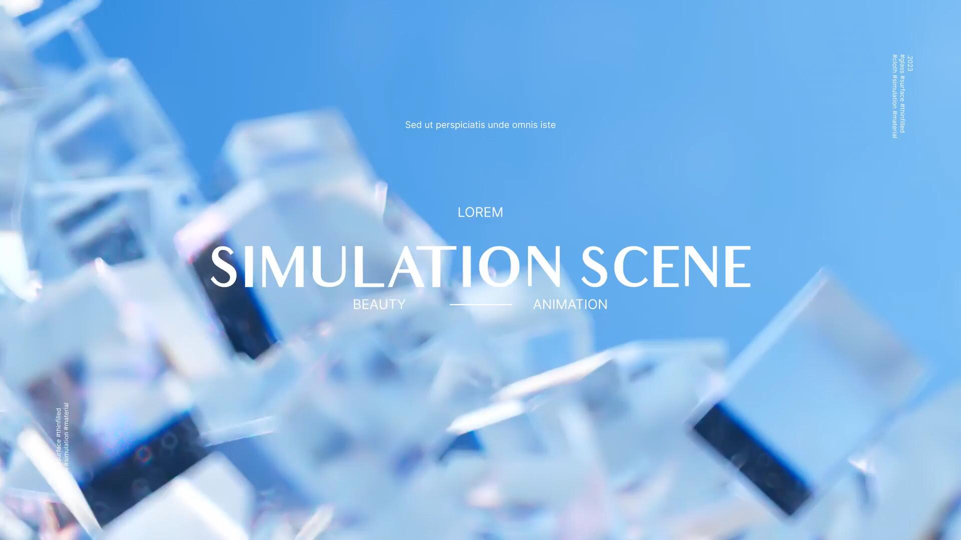 AE/PR/FCPX/达芬奇模板：抽象几何冰块文字标题排版液态3D背景场景动画 , sucaiwan.com