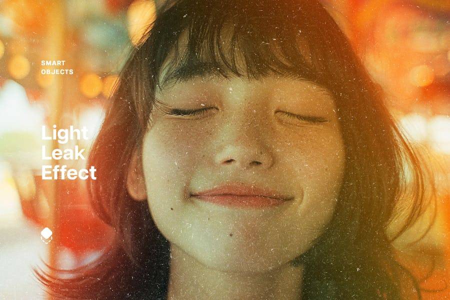 复古漏光太阳耀斑灰尘纹理照片效果PS特效滤镜样机模板素材 Light Leaks & Flares Photo Effect 插件预设 sucaiwan.com