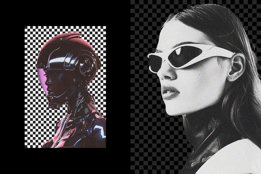 赛博朋克风格复古半色调点状照片效果PS特效样机素材 Checkered Halftone Photo Effect 插件预设 第4张-素材湾丨精选海外优质设计素材资源 赛博朋克风格复古半色调点状照片效果PS特效样机素材 Checkered Halftone Photo Effect 插件预设 sucaiwan.com