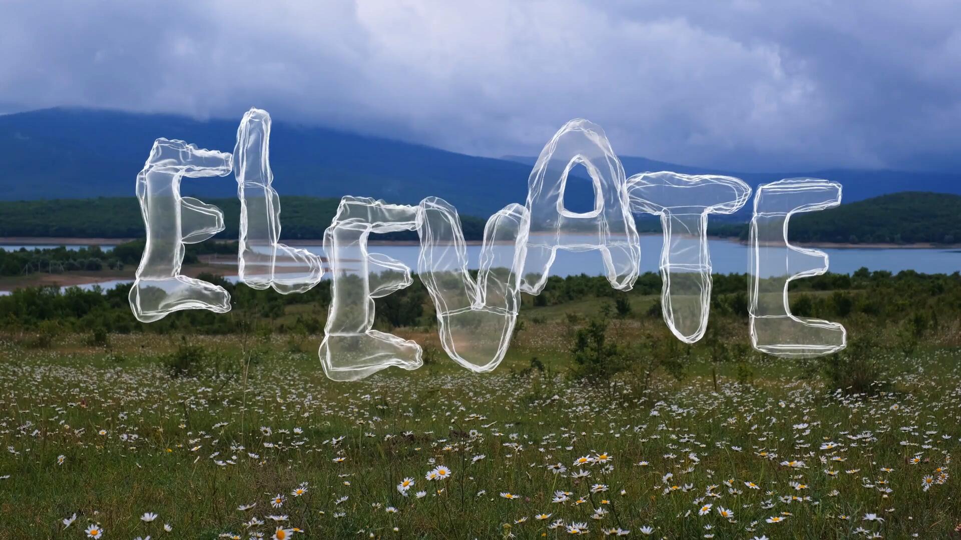 AE模板：52款3D趣味轻松透明塑料膨胀英文大写字母数字符号动画AE视频模板 Easy Breezy Typeface , sucaiwan.com