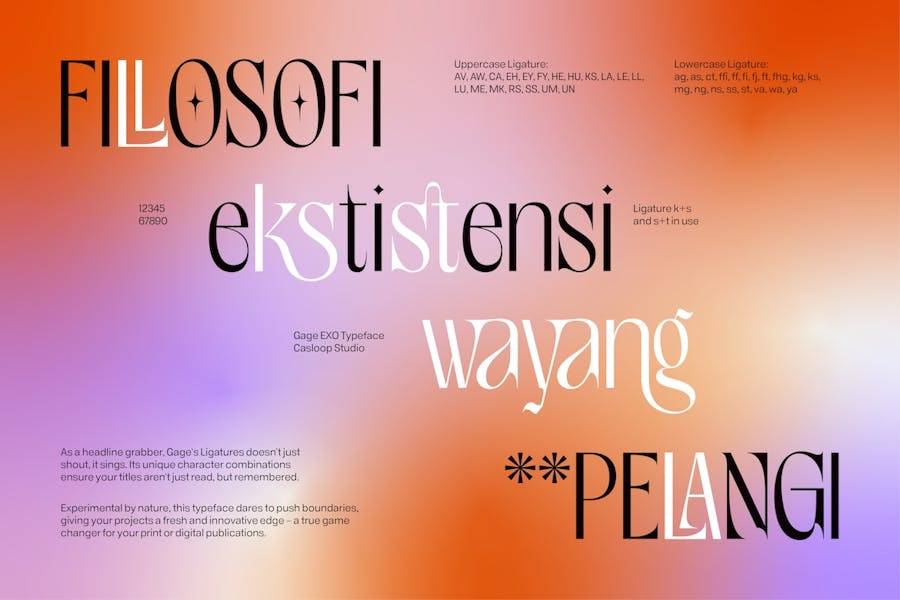 时尚复古新艺术风格品牌书籍徽标设计衬线英文字体安装包 Gage EXO – Elegant Fashion Experimental Gen Z Font 设计素材 第6张-素材湾丨精选海外优质设计素材资源 时尚复古新艺术风格品牌书籍徽标设计衬线英文字体安装包 Gage EXO – Elegant Fashion Experimental Gen Z Font 设计素材 sucaiwan.com