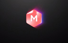 AE模板:优雅发光线条描边黑场渐隐LOGO扫光展示