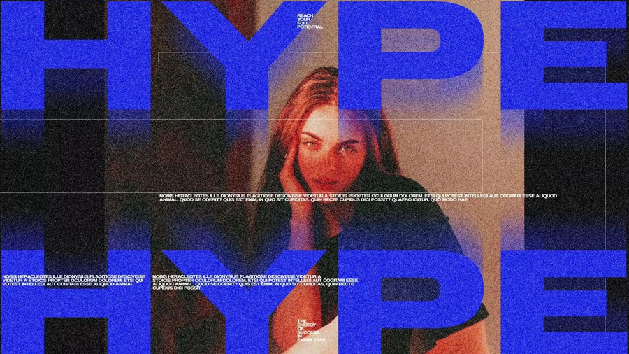 AE模板：复古怀旧粗糙颗粒感图片切割短片开场片头 , sucaiwan.com