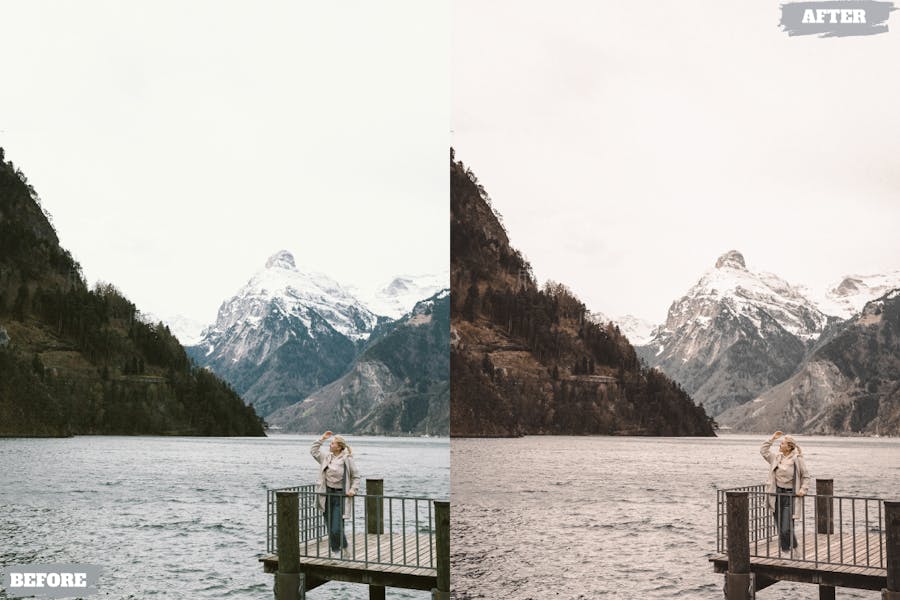 复古温暖生活旅行博主摄影照片调色Lightroom预设 Vintage Warm Lightroom Presets Dekstop and Mobile 插件预设 sucaiwan.com