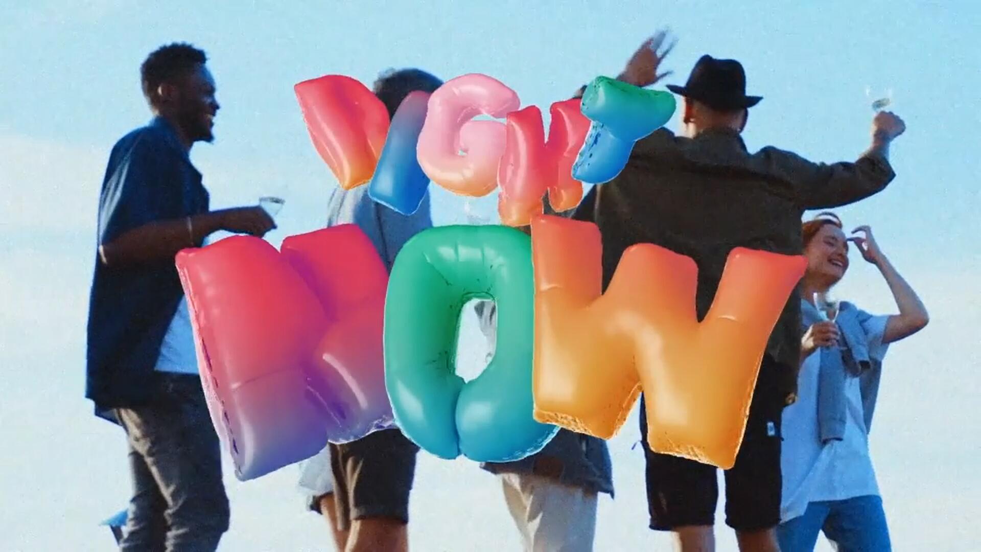 AE模板：趣味3D可爱充气膨胀气球大写英文字母数字标题排版装饰动画元素 , sucaiwan.com