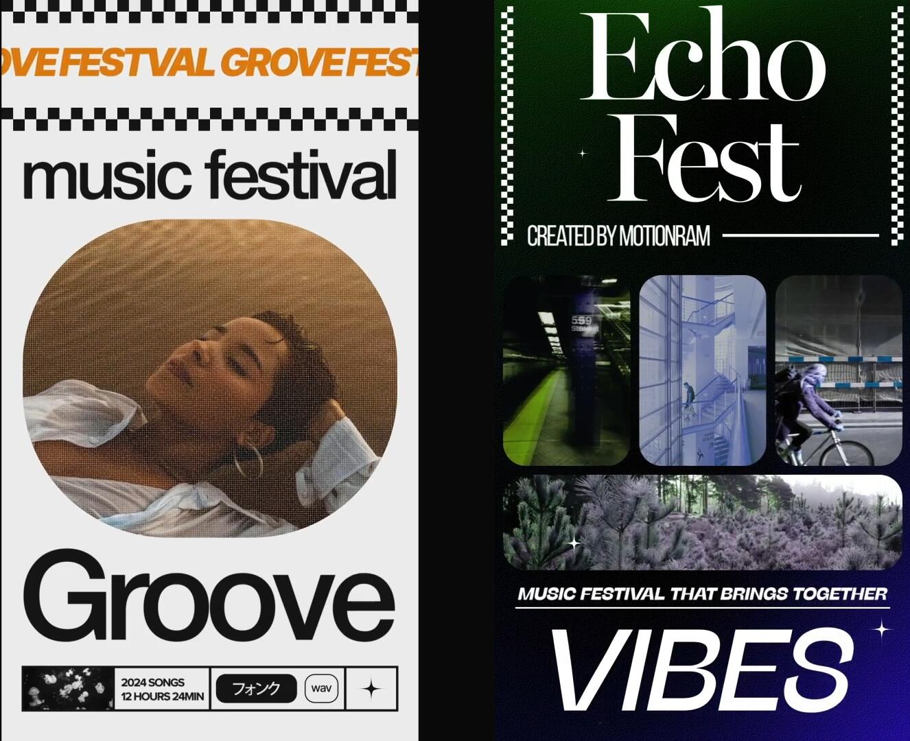 AE/PR模板：90年代复古酸性海报封面文字标题竖屏抖音小红书动画模板 , sucaiwan.com