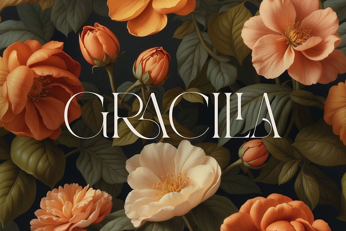 时尚复古品牌网站婚礼设计衬线英文字体安装包 Caroline Luxury Serif 设计素材 sucaiwan.com