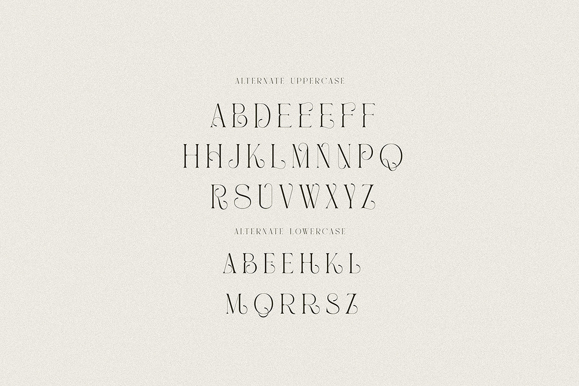 时尚复古品牌网站婚礼设计衬线英文字体安装包 Caroline Luxury Serif 设计素材 sucaiwan.com