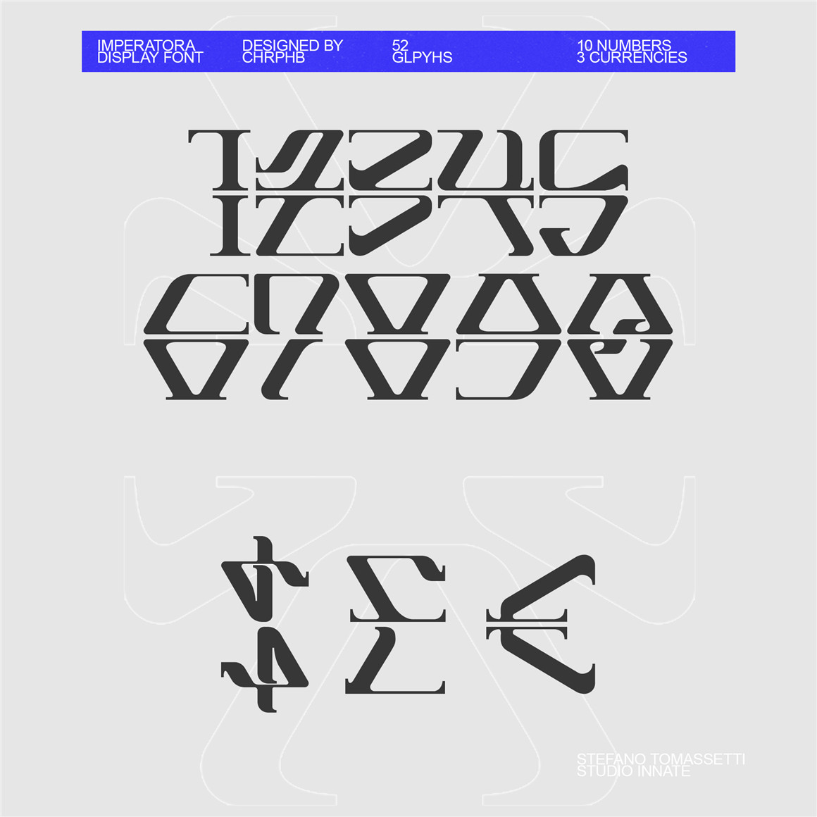 Studio Innate 赛博机能游戏优雅神秘奢华抽象艺术海报徽标标题LOGO设计装饰英文字体 Imperatora 设计素材 第4张-素材湾丨精选海外优质设计素材资源 Studio Innate 赛博机能游戏优雅神秘奢华抽象艺术海报徽标标题LOGO设计装饰英文字体 Imperatora 设计素材 sucaiwan.com