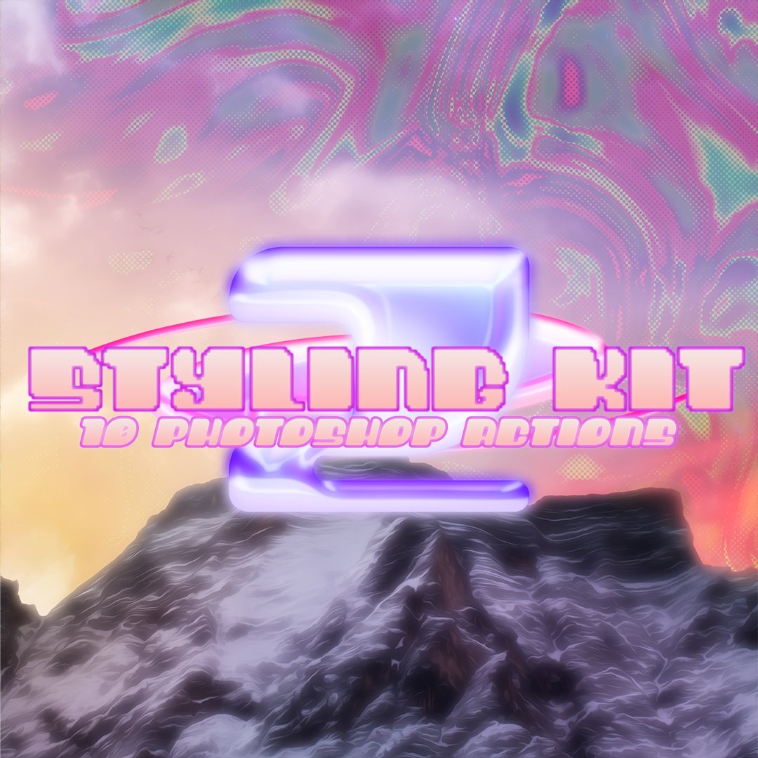 DREADLABS 复古Y2K未来主义酸性艺术光效果渐变垃圾废旧风效果PS动作 DREADLABS STYLING KIT VOL. 2 插件预设 第1张-素材湾丨精选海外优质设计素材资源 DREADLABS 复古Y2K未来主义酸性艺术光效果渐变垃圾废旧风效果PS动作 DREADLABS STYLING KIT VOL. 2 插件预设 sucaiwan.com