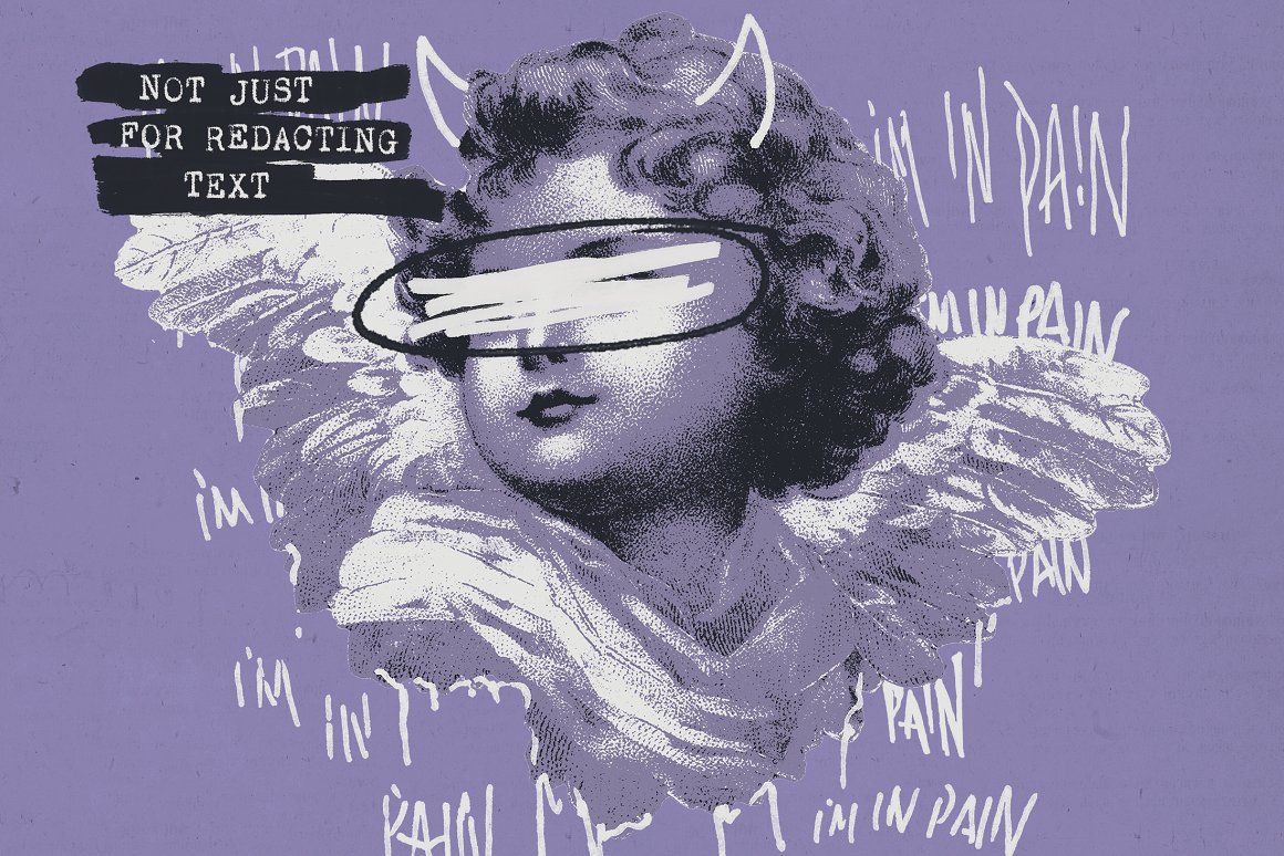 Brent Galloway 110个复古涂鸦手绘黑暗美学纸张粗糙肌理笔刷痕迹涂抹线条标记AI矢量图形套装 Redaction Texture Collection 图片素材 第4张-素材湾丨精选海外优质设计素材资源 Brent Galloway 110个复古涂鸦手绘黑暗美学纸张粗糙肌理笔刷痕迹涂抹线条标记AI矢量图形套装 Redaction Texture Collection 图片素材 sucaiwan.com