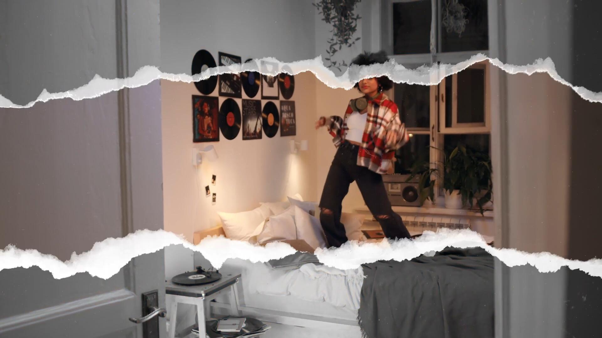 AE模板：新潮邋遢粗糙撕纸美学撕裂边缘定格快闪动画开场片头 , sucaiwan.com