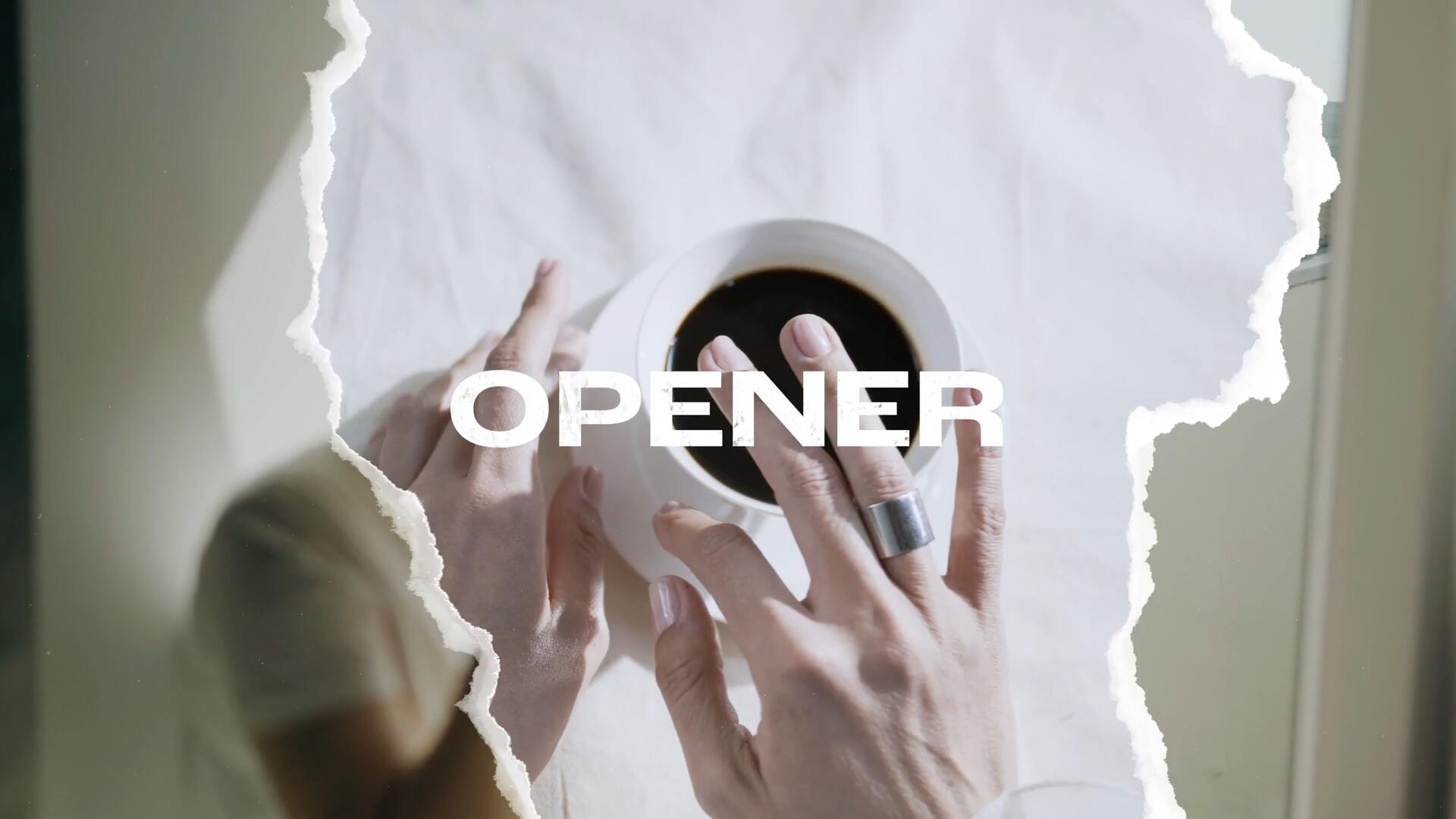 AE模板：新潮邋遢粗糙撕纸美学撕裂边缘定格快闪动画开场片头 , sucaiwan.com