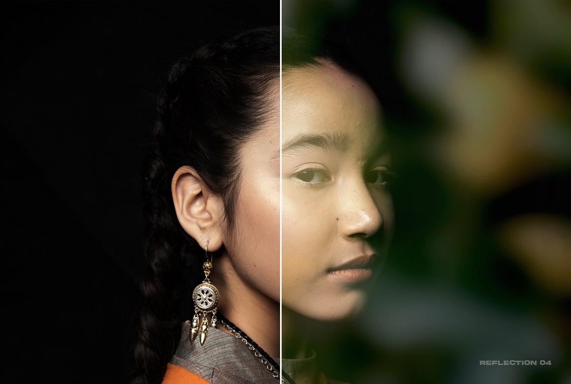 逼真玻璃反射光照片叠加效果PS修图特效滤镜插件样机模板设计素材 Glass Reflection Effect 插件预设 sucaiwan.com