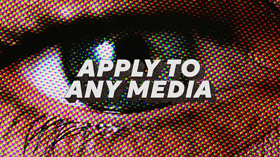 AE模板：复古街头半色调颗粒波点垃圾摇滚美学定格动画动态模板 , sucaiwan.com