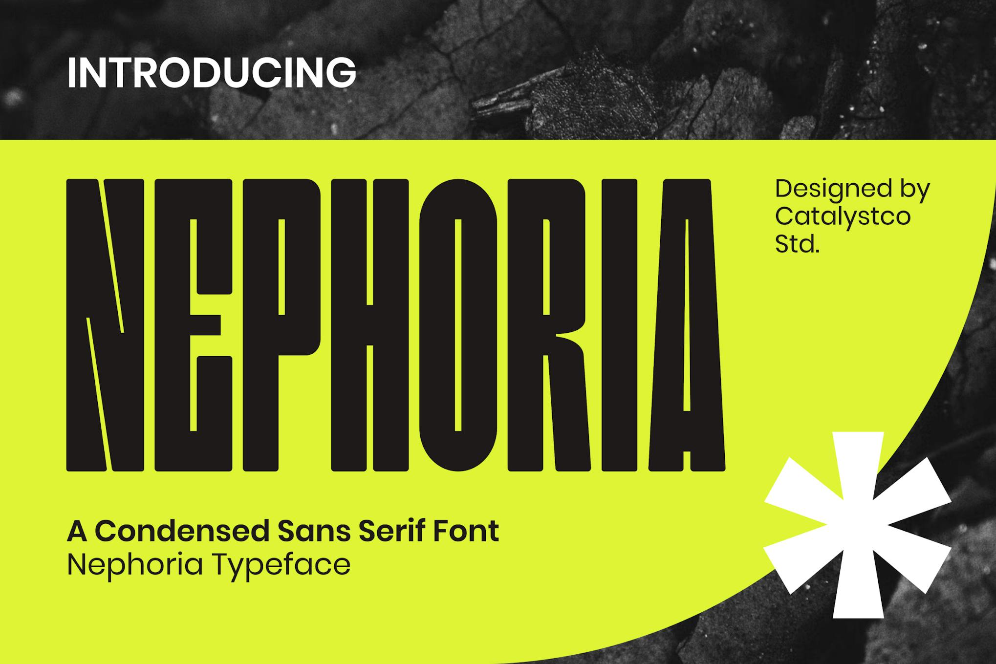 时尚极简品牌杂志徽标设计无衬线英文字体安装包 Nephoria Condensed Sans Serif Font 设计素材 sucaiwan.com