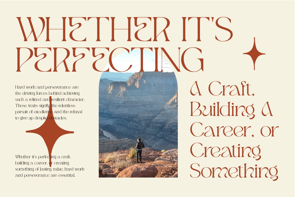 优雅美学品牌杂志标识设计衬线英文字体安装包 Qugen Luxury Seri Font 设计素材 sucaiwan.com