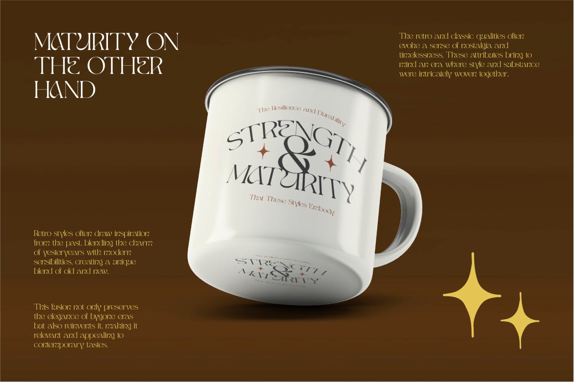 优雅美学品牌杂志标识设计衬线英文字体安装包 Qugen Luxury Seri Font 设计素材 sucaiwan.com