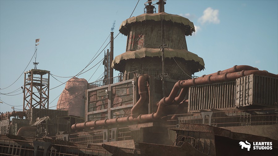 未来科幻废弃破损石油化工工厂3d模型ue设计素材 Wasteland Environment 样机素材 第6张-素材湾丨精选海外优质设计素材资源 未来科幻废弃破损石油化工工厂3d模型ue设计素材 Wasteland Environment 样机素材 sucaiwan.com