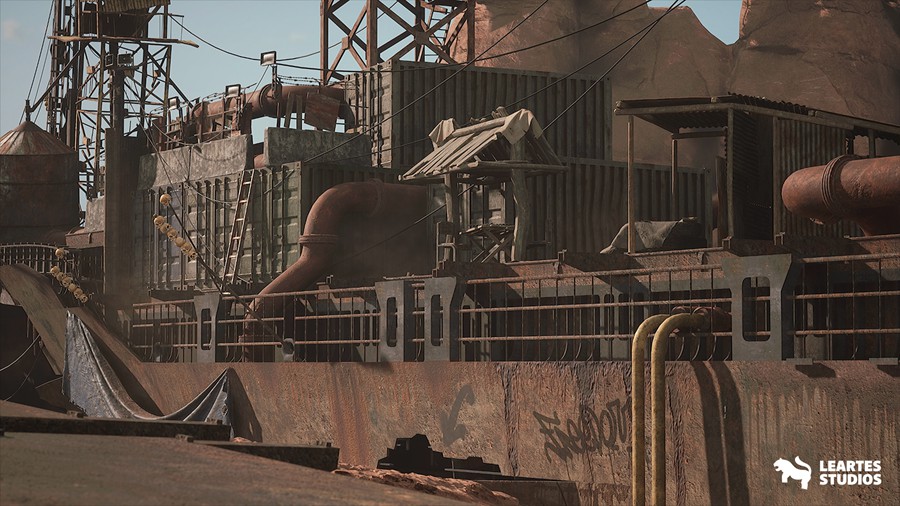 未来科幻废弃破损石油化工工厂3d模型ue设计素材 Wasteland Environment 样机素材 第9张-素材湾丨精选海外优质设计素材资源 未来科幻废弃破损石油化工工厂3d模型ue设计素材 Wasteland Environment 样机素材 sucaiwan.com