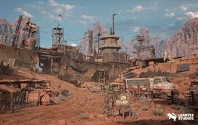 未来科幻废弃破损石油化工工厂3d模型ue设计素材 Wasteland Environment