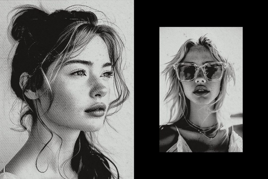 令人迷幻复古老式半色调黑色照片效果ps特效滤镜插件样机模板素材 Monochrome Halftone Photo Effect 插件预设 第3张-素材湾丨精选海外优质设计素材资源 令人迷幻复古老式半色调黑色照片效果ps特效滤镜插件样机模板素材 Monochrome Halftone Photo Effect 插件预设 sucaiwan.com