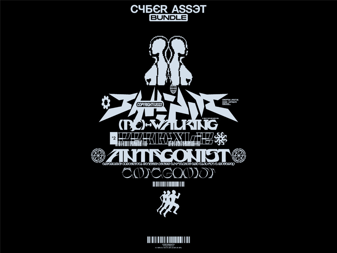 Hvnter 279个赛博朋克未来机能抽象艺术图标UI矢量插画设计套件 CYBER ICON BUNDLE 图片素材 第5张-素材湾丨精选海外优质设计素材资源 Hvnter 279个赛博朋克未来机能抽象艺术图标UI矢量插画设计套件 CYBER ICON BUNDLE 图片素材 sucaiwan.com