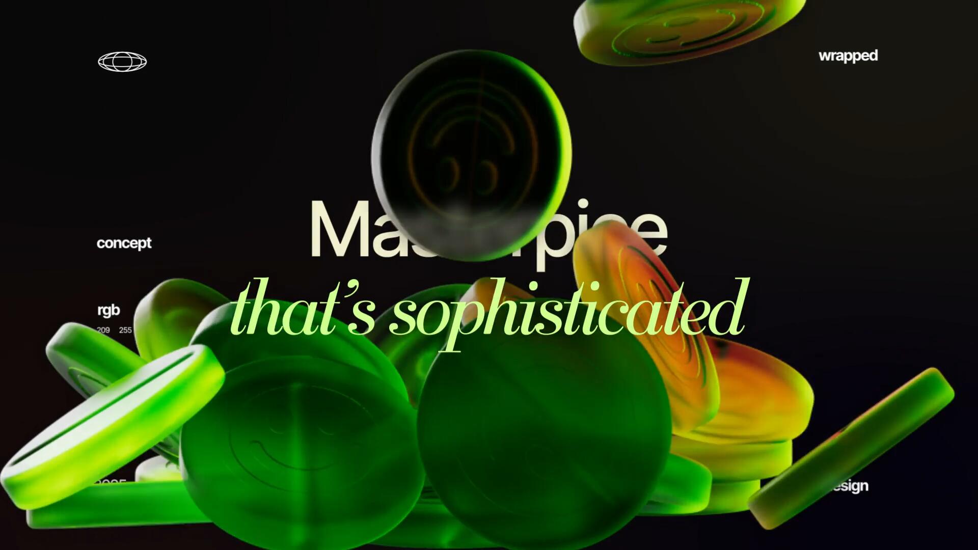 AE模板：大胆创意抽象美学3D动态前卫玻璃极简排版元素模板 , sucaiwan.com