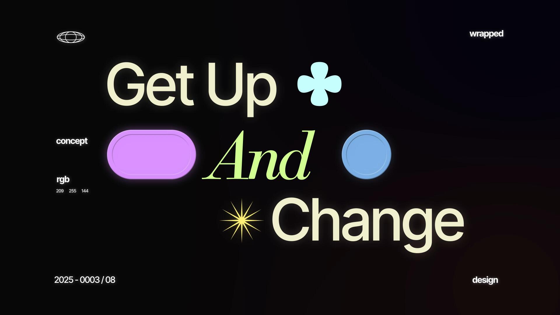 AE模板：大胆创意抽象美学3D动态前卫玻璃极简排版元素模板 , sucaiwan.com