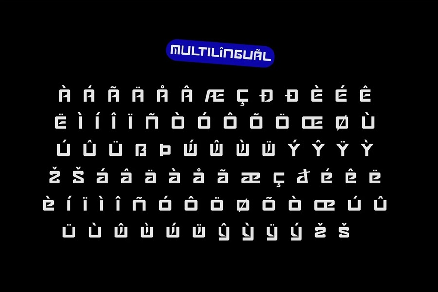 未来派科幻电影海报杂志设计排版科技感英文字体 Gadems - Futuristic Font 设计素材 sucaiwan.com