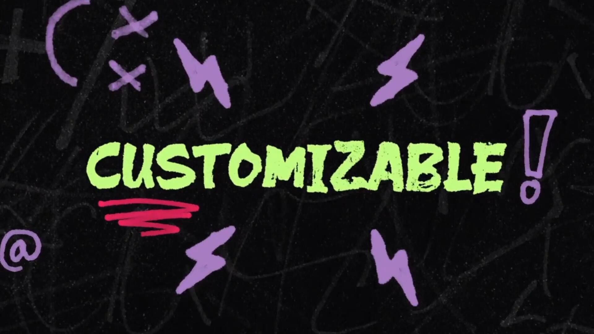 FCPX插件：81个复古马克笔街头涂鸦喷漆笔迹符号箭头数字图形动画设计元素 , sucaiwan.com