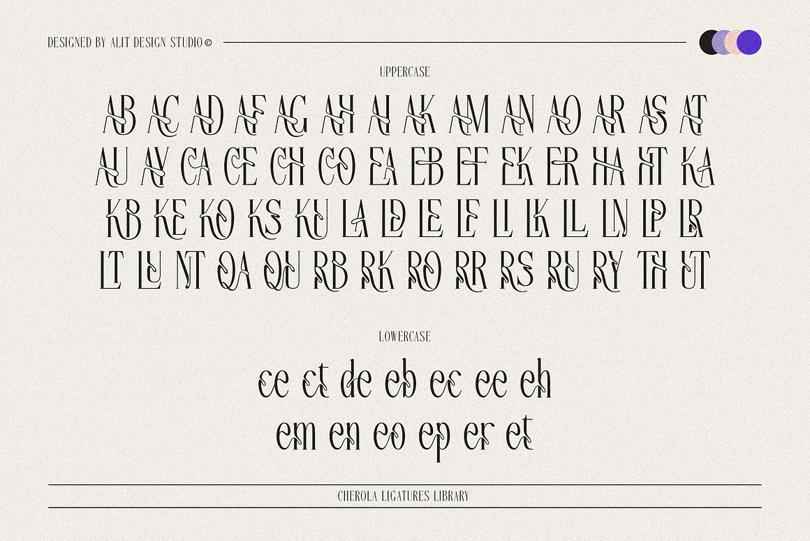 优雅复古波西米亚风品牌婚礼请柬设计衬线英文字体安装包 Cherola Typeface 设计素材 第9张-素材湾丨精选海外优质设计素材资源 优雅复古波西米亚风品牌婚礼请柬设计衬线英文字体安装包 Cherola Typeface 设计素材 sucaiwan.com