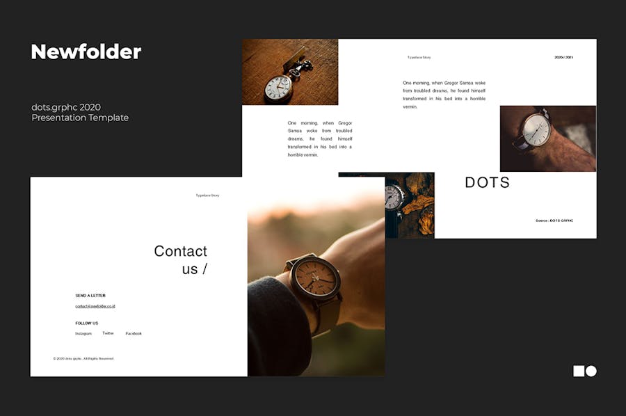 优雅极简品牌营销策划演示文稿设计模版 New Folder – Presentation Templates 幻灯图表 sucaiwan.com