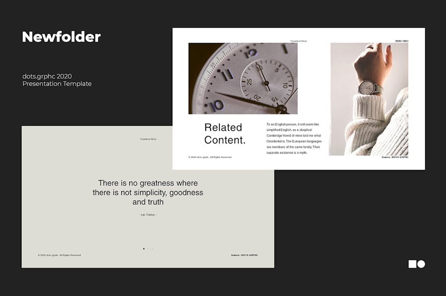 优雅极简品牌营销策划演示文稿设计模版 New Folder – Presentation Templates 幻灯图表 sucaiwan.com