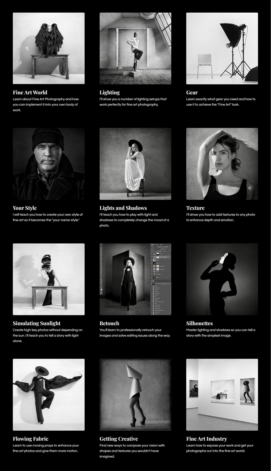 大师课程 终极华丽美术黑白艺术照片摄影精修图视频教程 中文字幕 Joel Grimes – Fine Art Masterclass 设计教程 第2张-素材湾丨精选海外优质设计素材资源 大师课程 终极华丽美术黑白艺术照片摄影精修图视频教程 中文字幕 Joel Grimes – Fine Art Masterclass 设计教程 sucaiwan.com