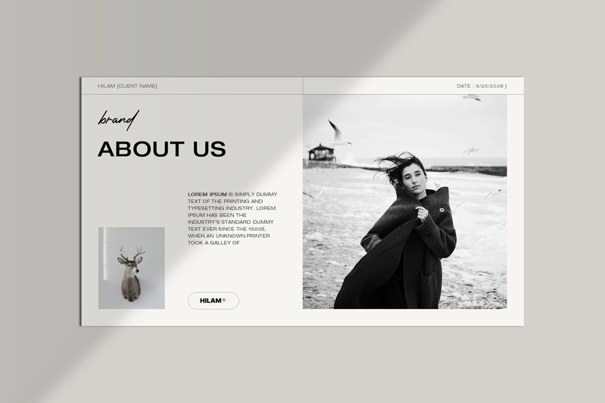 PPT模板:极简优雅艺术品牌提案幻灯片PPT模板PPTX-Brand Proposal Template , 第9张-素材湾丨精选海外优质设计素材资源 PPT模板:极简优雅艺术品牌提案幻灯片PPT模板PPTX-Brand Proposal Template , sucaiwan.com