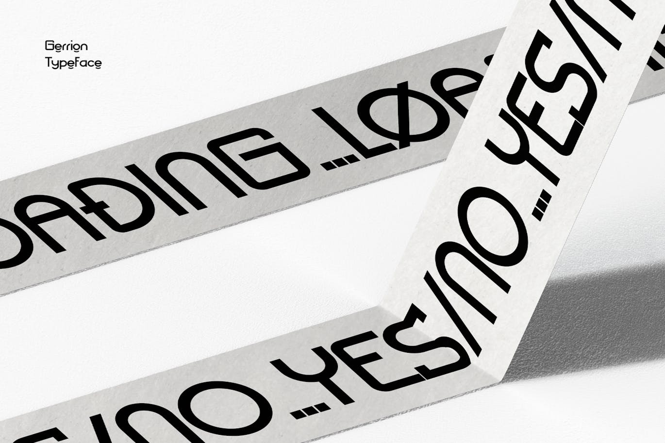 未来科幻几何图形品牌网站徽标设计无衬线英文字体安装包 Gerrion – Futuristic Techno Sans 设计素材 sucaiwan.com