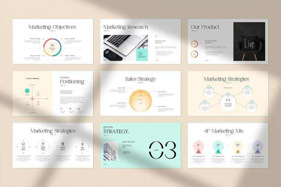 时尚企业营销策划演示文稿设计ppt模板 Business Plan PowerPoint Presentation 幻灯图表 sucaiwan.com