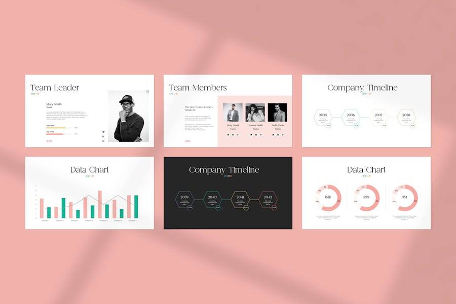 时尚企业营销策划演示文稿设计ppt模板 Business Plan PowerPoint Presentation 幻灯图表 sucaiwan.com