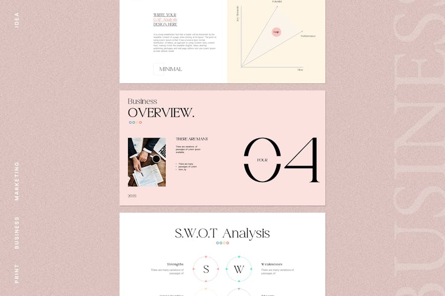 时尚企业营销策划演示文稿设计ppt模板 Business Plan PowerPoint Presentation 幻灯图表 sucaiwan.com