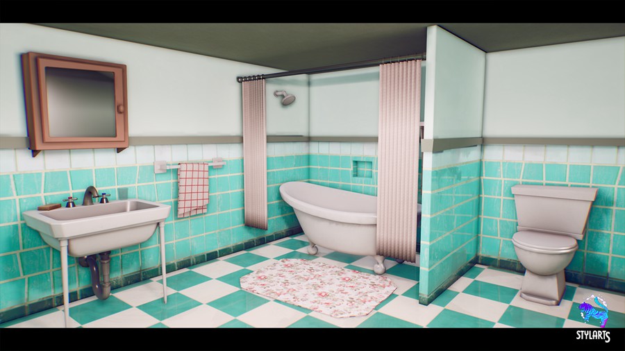 卡通创意房屋室内餐厅厨房客厅ue模型3d设计素材 Stylized House Interior 样机素材 第11张-素材湾丨精选海外优质设计素材资源 卡通创意房屋室内餐厅厨房客厅ue模型3d设计素材 Stylized House Interior 样机素材 sucaiwan.com