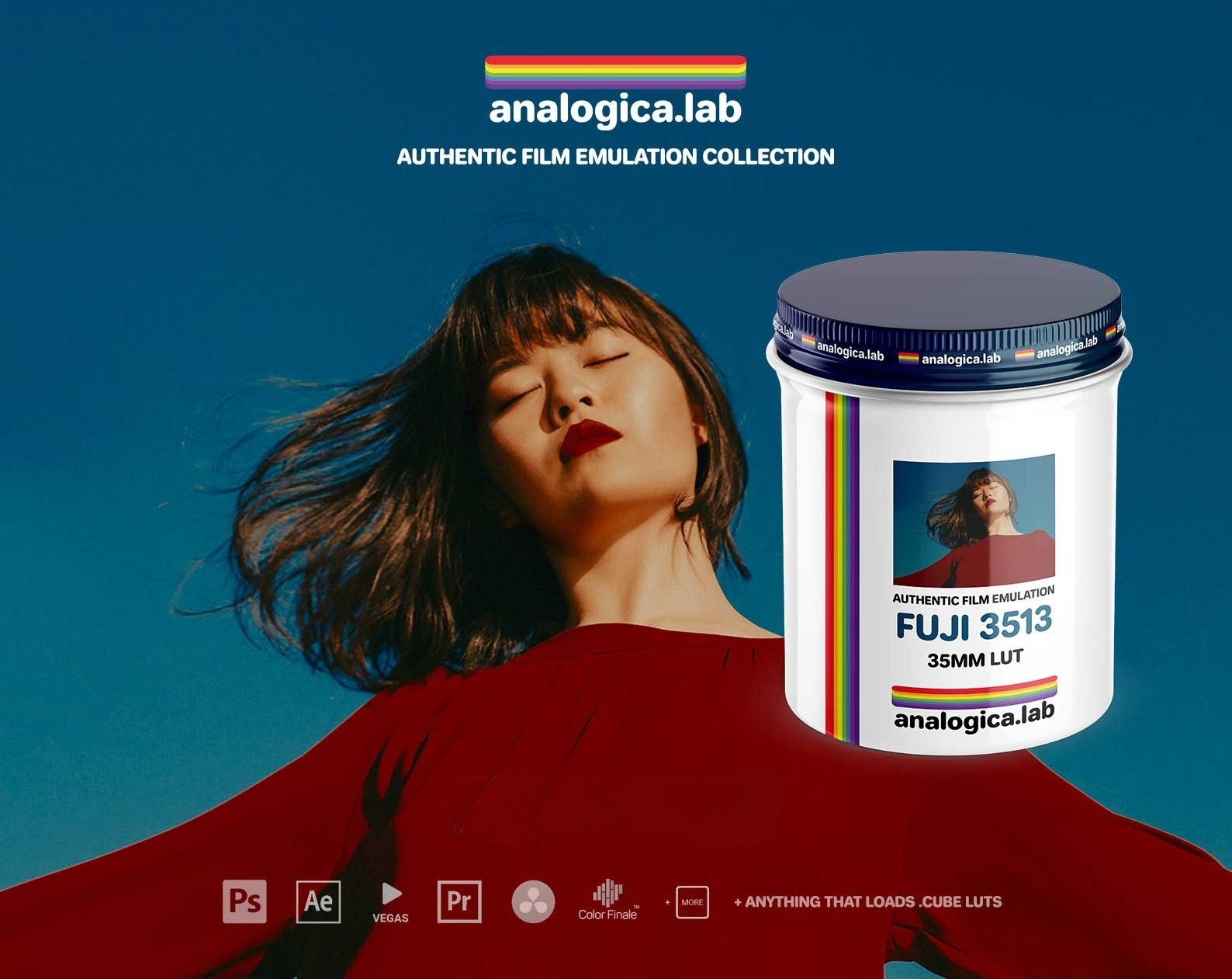 复古电影美学富士35MM FujiFilm Fuji 3513胶片仿真LOG&REC709还原调色LUT预设 Analogica Lab – Fujifilm Fuji 3513 Film Emulation LUT 插件预设 第1张-素材湾丨精选海外优质设计素材资源 复古电影美学富士35MM FujiFilm Fuji 3513胶片仿真LOG&REC709还原调色LUT预设 Analogica Lab – Fujifilm Fuji 3513 Film Emulation LUT 插件预设 sucaiwan.com