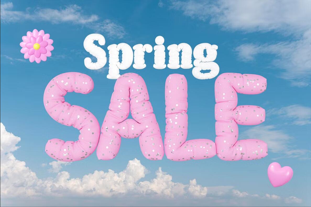 120个趣味Y2K春季立春3D立体英文标题充气膨胀花卉花朵草地绿植水滴气泡PNG免扣元素设计套装 Hello Spring – 3D Lettering Set , 第5张-素材湾丨精选海外优质设计素材资源 120个趣味Y2K春季立春3D立体英文标题充气膨胀花卉花朵草地绿植水滴气泡PNG免扣元素设计套装 Hello Spring – 3D Lettering Set , sucaiwan.com