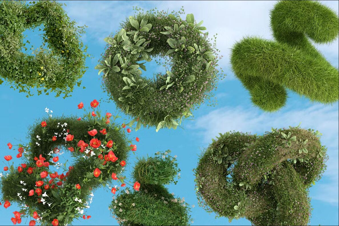 120个趣味Y2K春季立春3D立体英文标题充气膨胀花卉花朵草地绿植水滴气泡PNG免扣元素设计套装 Hello Spring – 3D Lettering Set , 第6张-素材湾丨精选海外优质设计素材资源 120个趣味Y2K春季立春3D立体英文标题充气膨胀花卉花朵草地绿植水滴气泡PNG免扣元素设计套装 Hello Spring – 3D Lettering Set , sucaiwan.com