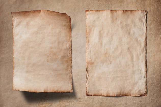 7款复古做旧纸张背景纹理素材 Old Isolated Papers And Textures , sucaiwan.com