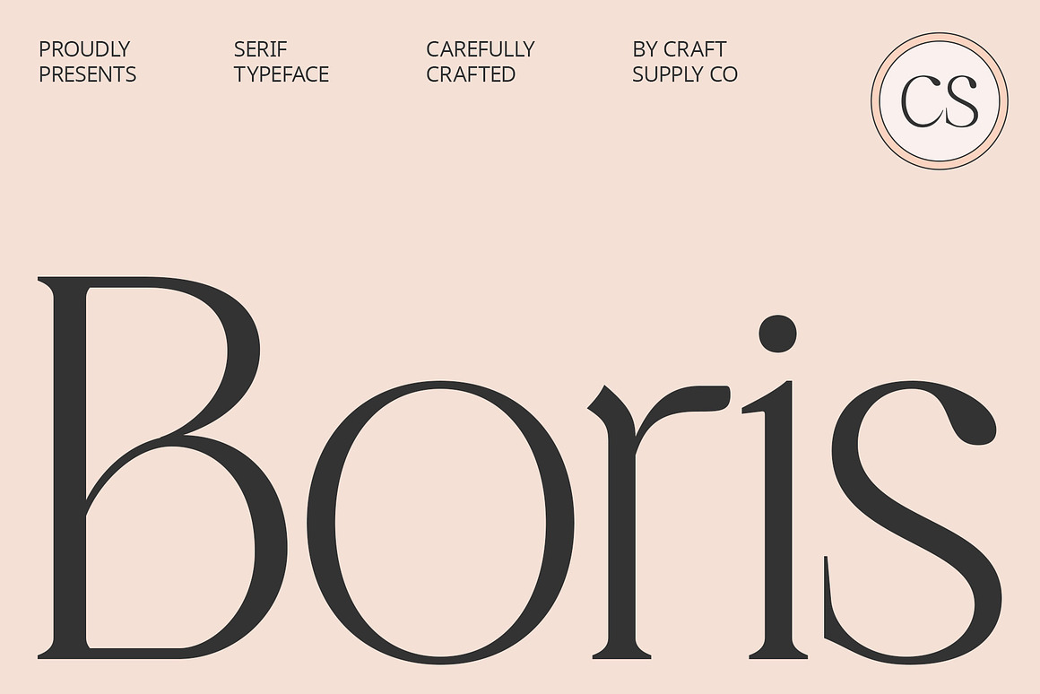现代时尚品牌杂志海报设计衬线英文字体安装包 CS Boris – Elegant Font 设计素材 第1张-素材湾丨精选海外优质设计素材资源 现代时尚品牌杂志海报设计衬线英文字体安装包 CS Boris – Elegant Font 设计素材 sucaiwan.com